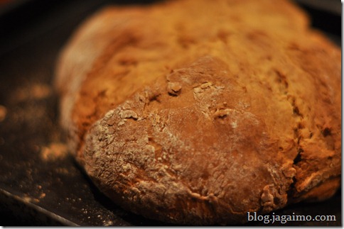 Irish soda bread on baking sheet