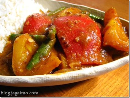 Asparagus jalfrezi