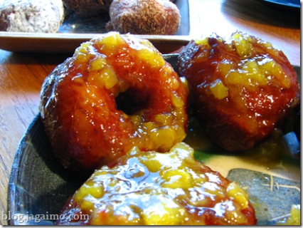 Peach glazed donuts, not ready for prime time